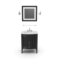 Wooden Bathroom Sink With Mirror