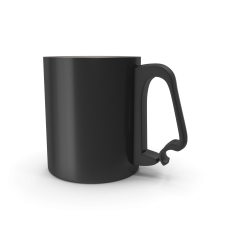 Black Aluminium Cup
